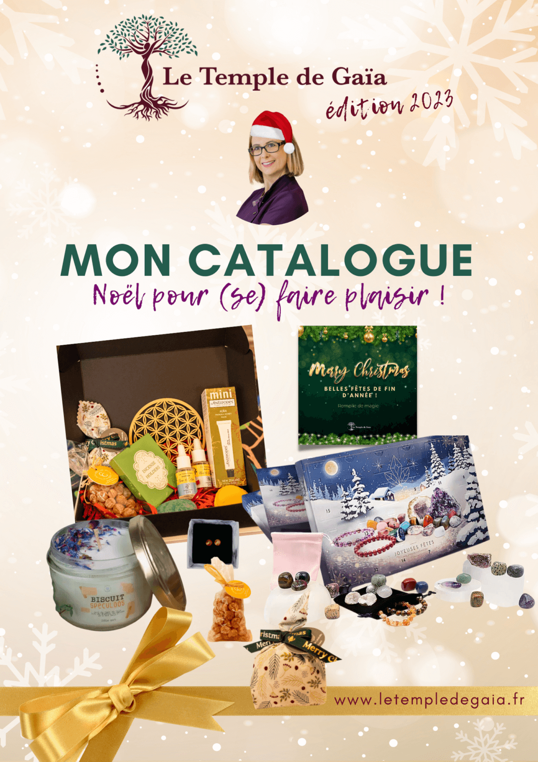 catalogue Noel 2023 le temple de Gaïa Versailles
